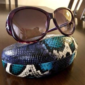 10.	Tom Ford Sunglasses - dark purple, Cecile TF17